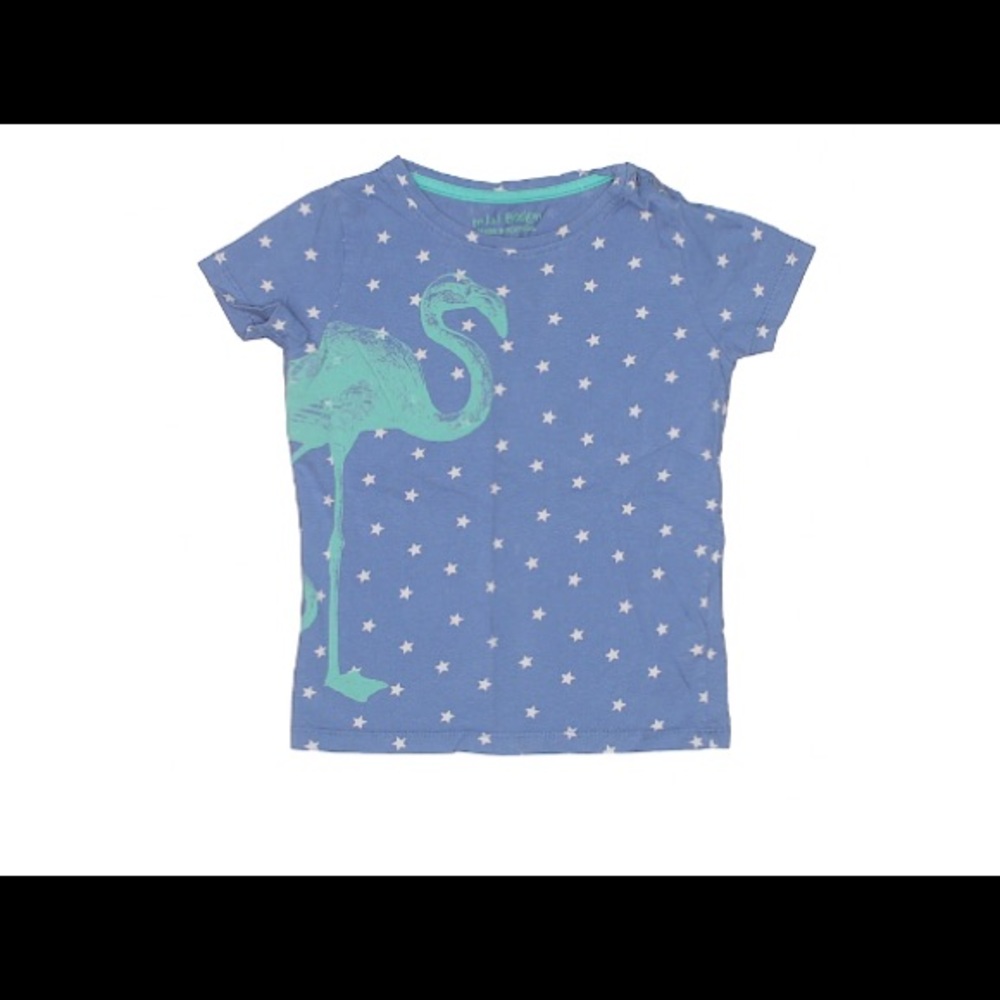 Kids Mini Boden flamingo and stars tee shirt